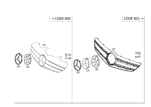 Radiator Grill for 2011 Mercedes-Benz CL550 #0