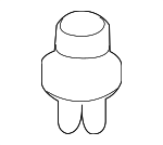 91501S04003 - Body: Plate Clip for Honda: Accord, Accord Crosstour, Civic, Civic del Sol, CR-V, CR-Z, Crosstour, Element, Fit, Insight, Odyssey, Passport, Pilot, Prelude, Ridgeline, S2000 Image