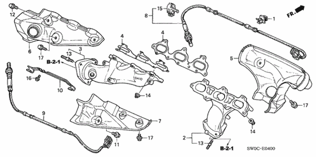 Exhaust Manifold (AT) for 2004 Acura NSX #0