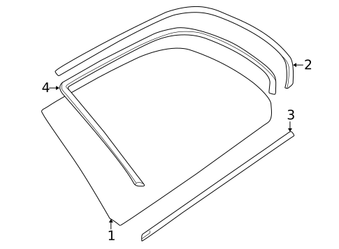 Glass & Hardware for 1999 BMW 528i #0
