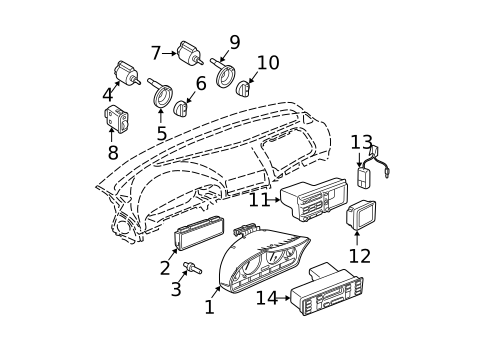Instruments & Gauges for 1997 BMW 540i #0