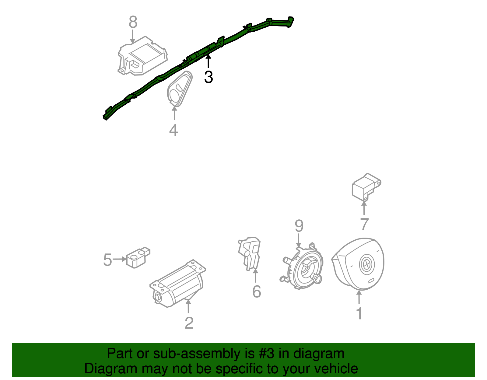 Head Air Bag - BMW (72126966645)