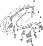 20747523 - Body: Door Glass for Buick: Electra, LeSabre | Pontiac: Bonneville Image