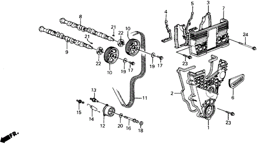 Camshaft - Timing Belt (SI) for 1991 Honda Prelude #0