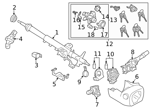 Ignition Lock for 2013 Subaru Outback #0
