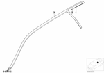 51718408035 - Vehicle Trim: Finisher, Roof Gap, Rear for BMW: X5 3.0i, X5 4.4i, X5 4.6is, X5 4.8is Image image