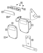 55055270 - Electrical: Tail Stop Backup Lamp, Right for Dodge: Ram 1500, Ram 2500, Ram 3500 | Ram: 1500, 2500, 3500 Image