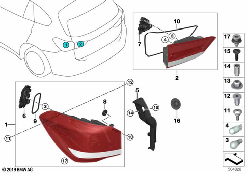 Rear Light for 2022 BMW X1 28iX #0