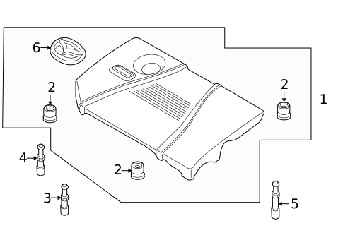 Engine Appearance Cover for 2004 Mazda 3 #0