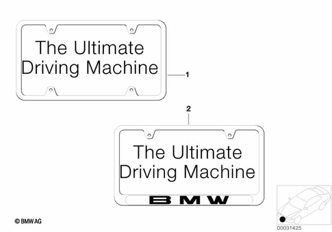 Exterior Trim Components for 1992 BMW 850Ci #0