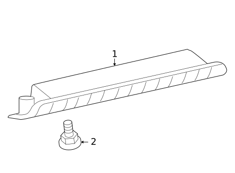 High Mounted Stop Lamp for 2013 Toyota Highlander #0