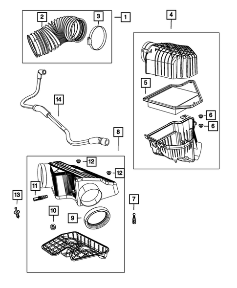 Air Cleaner for 2019 Dodge Grand Caravan #0