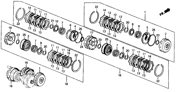 AT Clutch for 1988 Honda Civic #0