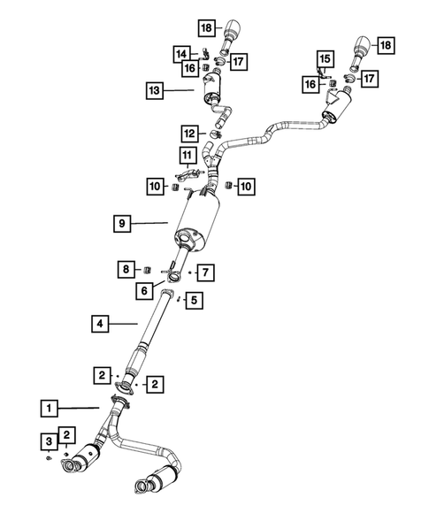 Exhaust System for 2022 Ram 1500 #4