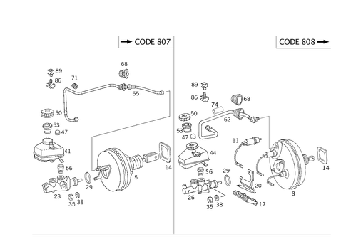 Brake Booster for 1998 Mercedes-Benz E430 #3