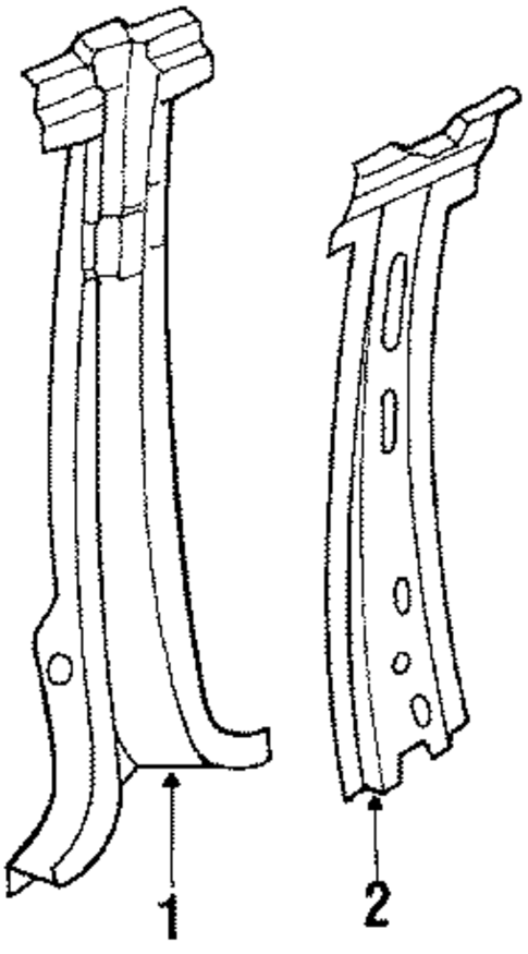 Center Pillar for 1988 Buick Century #0