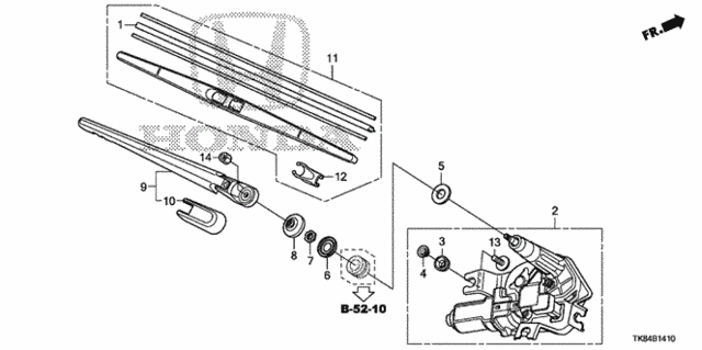 Rear Wiper for 2012 Honda Odyssey #0