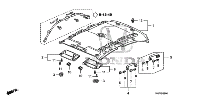 Roof Lining for 2006 Honda Civic #0