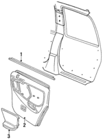 FODZ5425860A - Body: Belt Weather-strip for FORD Image
