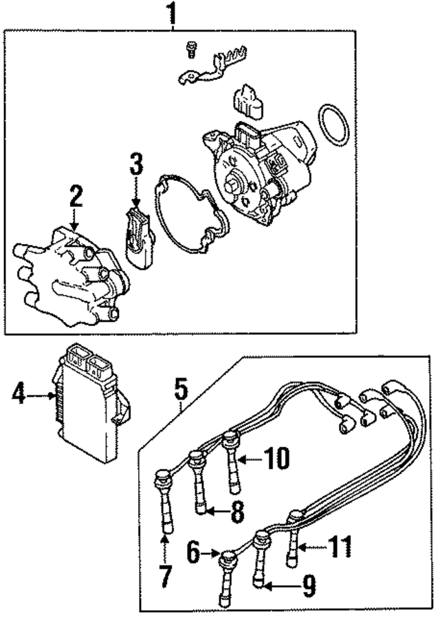 MD303401 - Ignition: Spark Plug Wire for Mopar Image