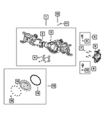 68644724AA - Differential and Drive Line: Axle Housing for Ram: 2500, 3500 Image