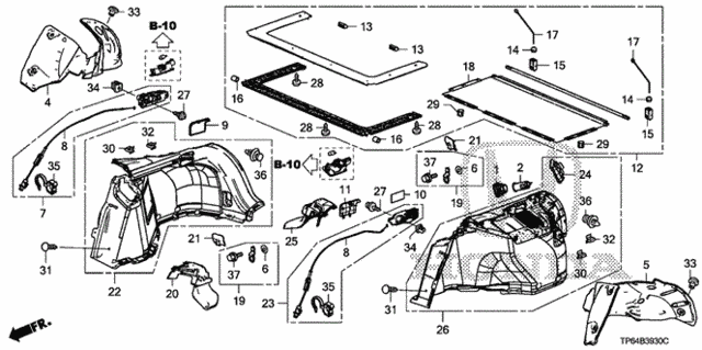 Side Lining for 2015 Honda Crosstour #0