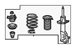 51601SNCA17 - Suspension: Suspension Strut And Coil Spring Assembly for Honda: Civic Image