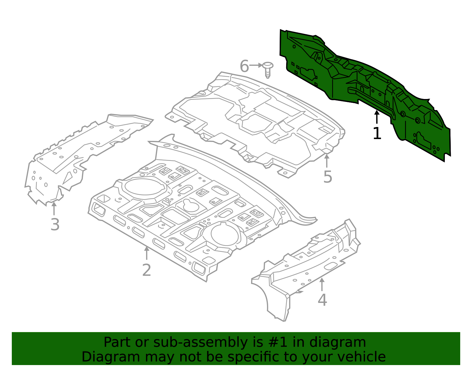 DS7Z-5440320-G - Rear Body Panel 2013-2020 Ford | Ford Parts Direct