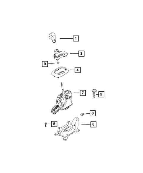 Gearshift Controls and Related Parts for 2019 Fiat 500L #0