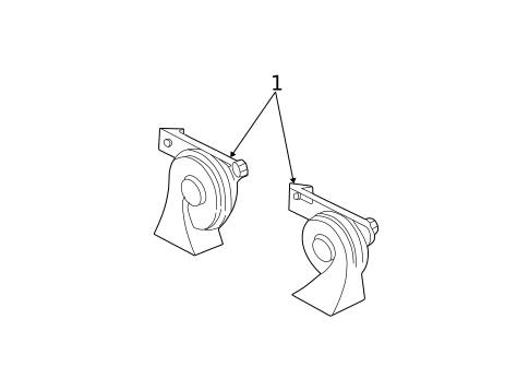 Horn for 2004 Ford Focus #0