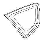 878202L160 - : Quarter Glass for Hyundai: Elantra Image