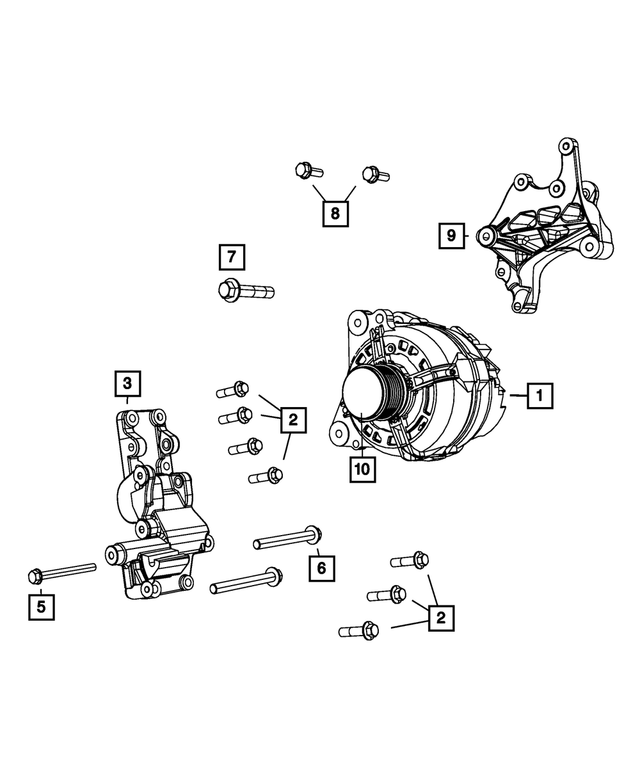 6508246AA - Electrical: Hex Flange Head Screw for Mopar Image