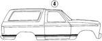 E7TZ9820000GU - Body: Stripe Tape for Ford: Bronco Image