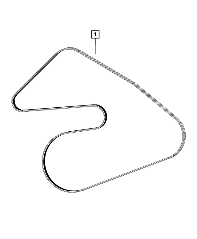 5281760AB - Cooling: Serpentine Belt for Mopar Image