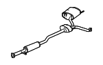 18307TZ4A01 - : Muffler &amp; Pipe for Acura Image