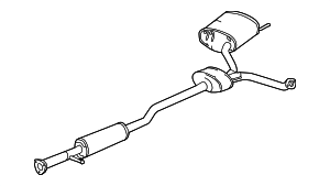 18307TZ4A01 - : Muffler &amp; Pipe for Acura Image