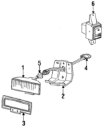 E9SZ15A214A - Electrical: Fog Lamp Switch for Ford: Thunderbird | Mercury: Cougar Image