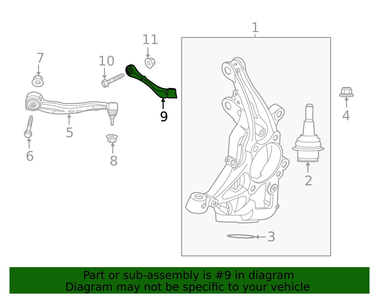 2020-2025 Ford Rear Lower Control Arm LB5Z-3078-D | Ford OEM Parts Outlet