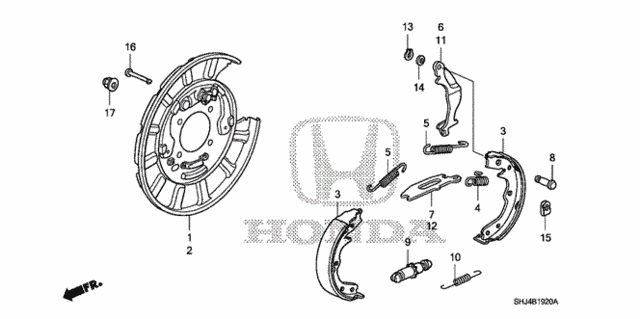 Parking Brake Shoe for 2007 Honda Odyssey #0