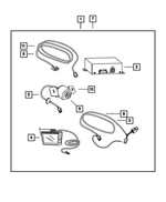 82210145AC - Mopar Accessories - Component Parts: Back Up Camera Kit for Mopar Image