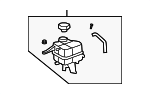 15882261 - Cooling System: Reservoir Tank for Cadillac: SRX, STS Image