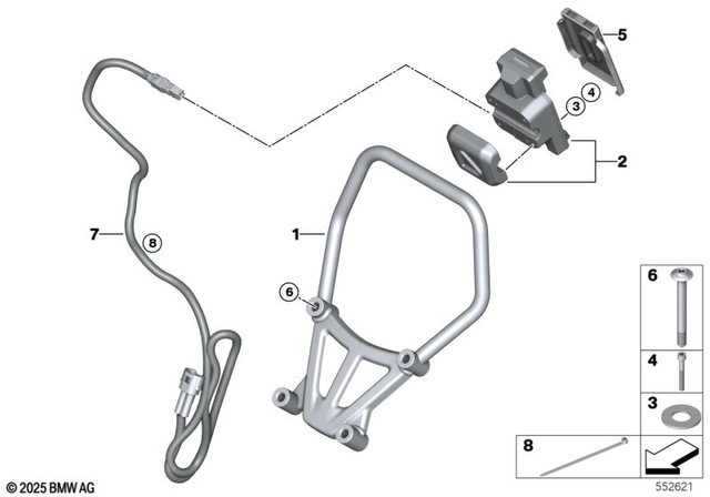 77525B67E42 - : Navigator Holder for BMW-Motorrad Image