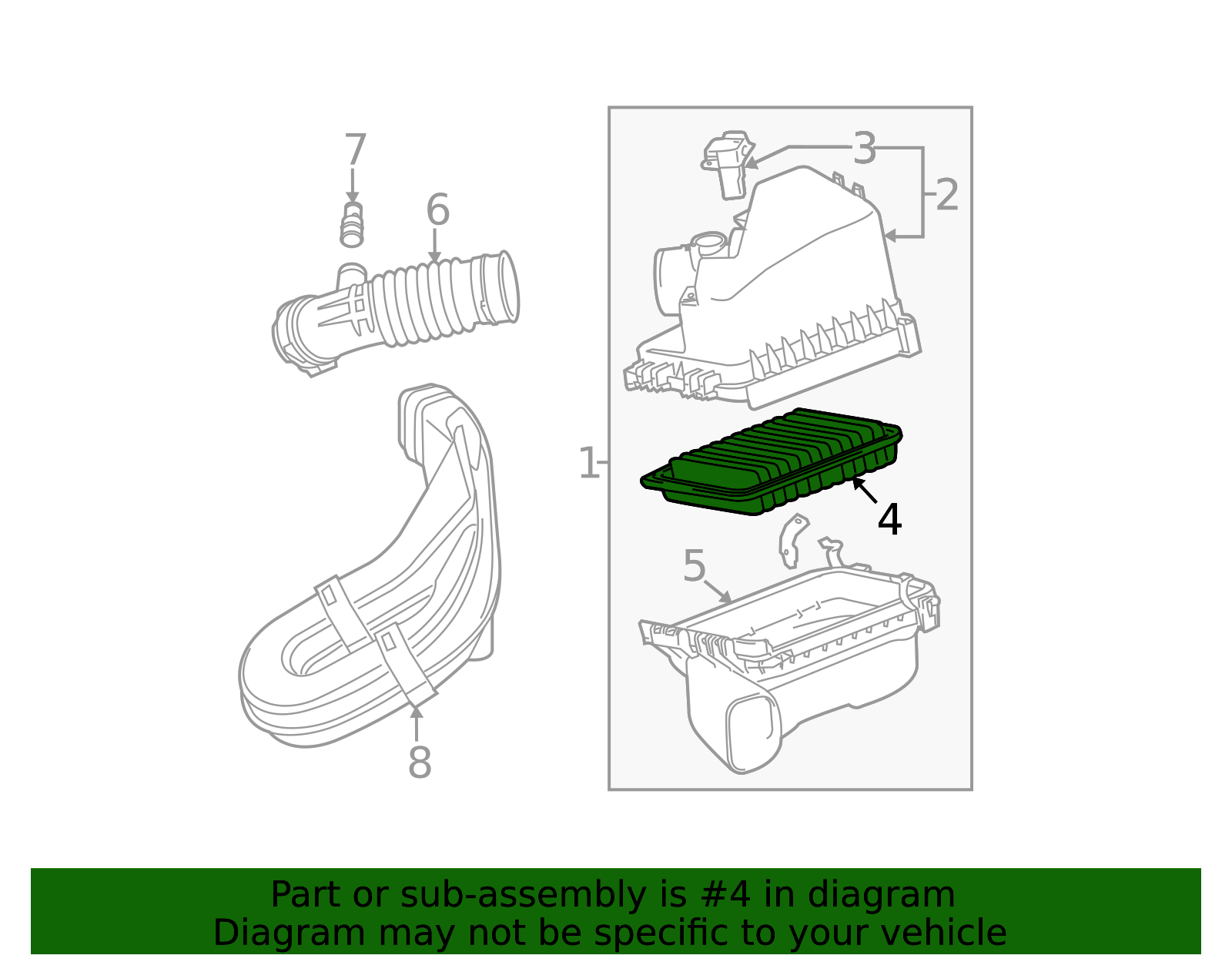 17801-YZZ05 - Air Filter 2007-2019 Toyota | Longo Toyota Parts