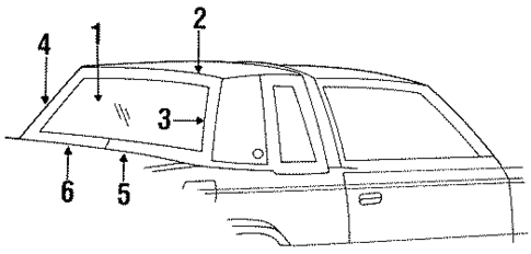 Reveal Moldings for 1986 Dodge Aries #0