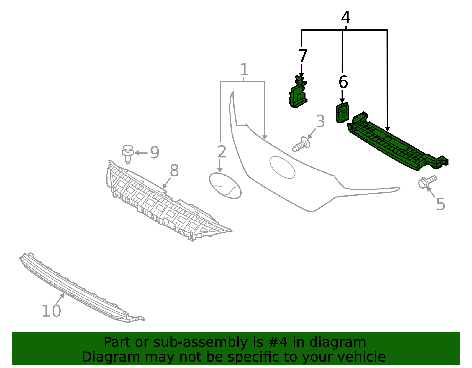 86950 Radiator Shutter Assembly 86950-G7100 | AutoNationParts.com