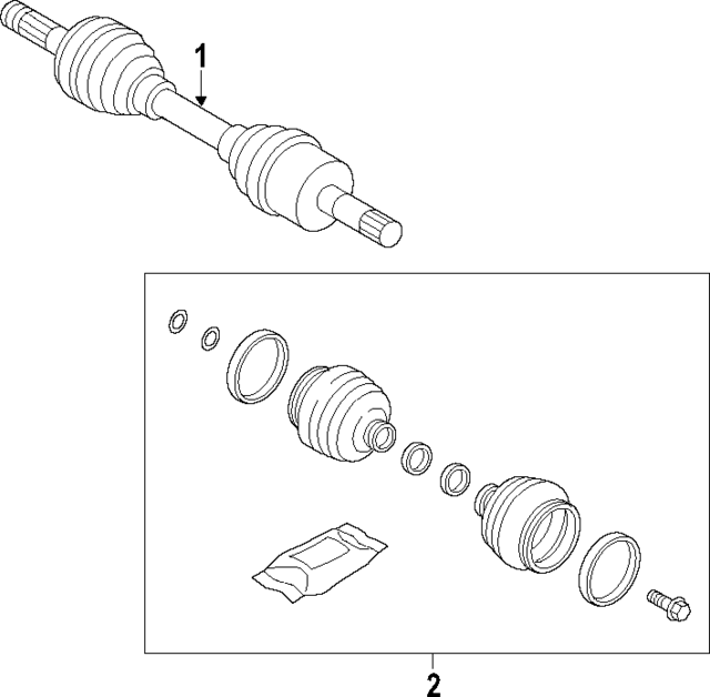 31256012 - : CV Joint Boot Kit for Volvo Image
