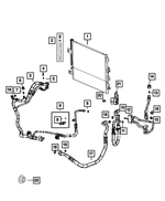 6101968 - Air Conditioners and Heaters: Hex Nut And Washer for Chrysler: Pacifica, Town &amp; Country, Voyager | Dodge: Caravan, Charger Daytona, Durango, Grand Caravan, Ram 2500, Ram 3500, Viper | Jeep: Cherokee, Commander, Gladiator, Grand Cherokee, Grand Cherokee L, Grand Cherokee WK, Grand Wagoneer, Liberty, Wagoneer, Wrangler, Wrangler JK | Ram: 1500, 1500 Classic, 2500, 3500 Image