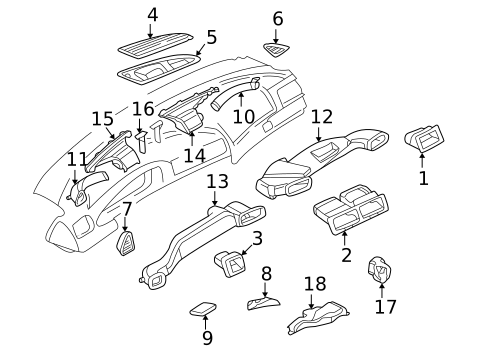 Air Distribution System for 2001 BMW 740iL #0