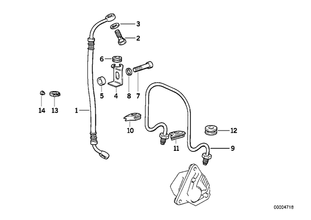 34322312691 - : Brake Pipe for BMW-Motorrad Image