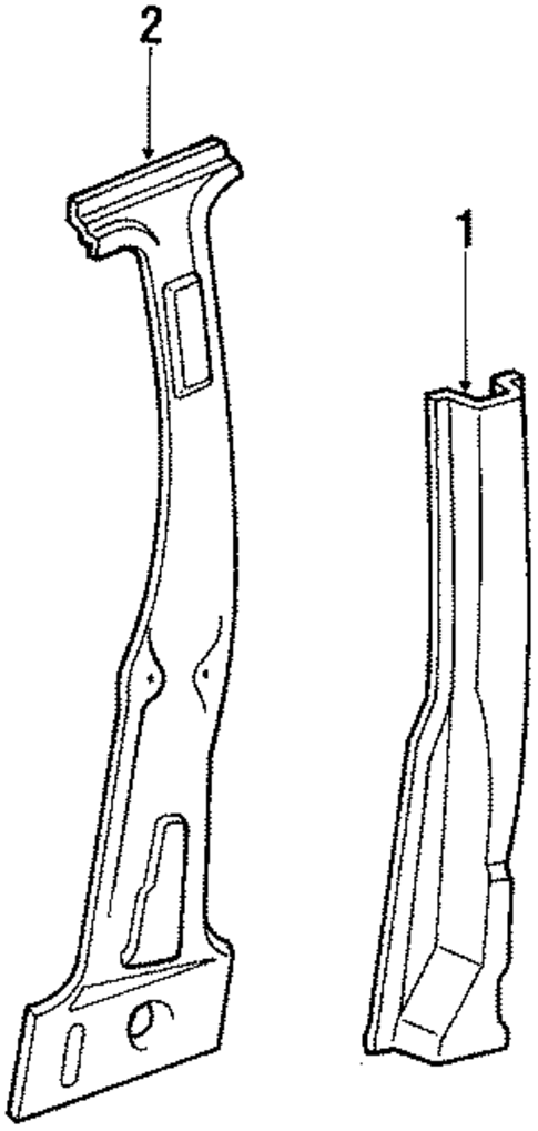 Center Pillar for 1992 Pontiac LeMans #0